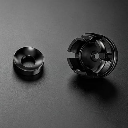 1 Set of 17mm Ball Head Adapters Nut for Vehicle Phone Mount Brackets Windshield Suction Cup Stand Aluminum Screw Nut Cap Pad Car Phone Holder Accessories - color: 1set Black