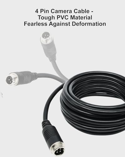 4 Pin Camera Extension Cable Backup Camera Extension Cord - size: 16FT/5M