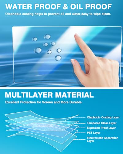 Karltys 2PC Screen Protector for Nissan Titan/Titan XD 2021-2024 9-Inch [No Glare & Fingerprint] Tempered Glass Nissan Titan/Titan XD Touchscreen Accessories - size: 9"Nissan Titan/Titan XD 2021-2024