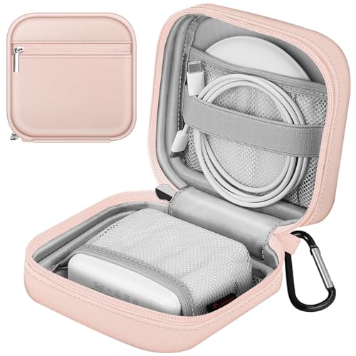 FINPAC Charger Case for MacBook, Small Electronic Organizer Pouch Bag - color: Pink