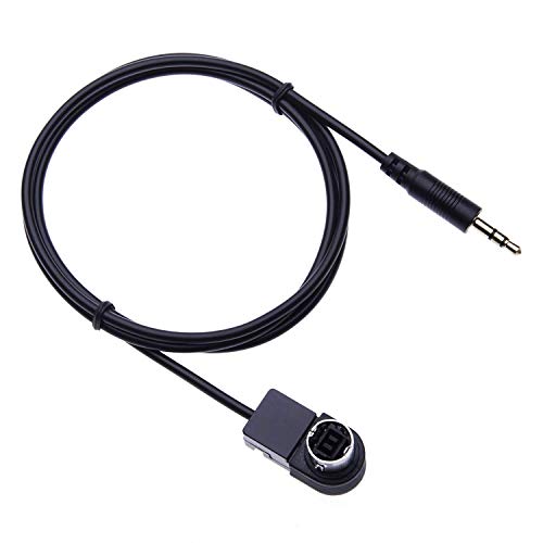 Aux Input Cable Adaptor, Stereos Alpine Aux Jack 3.5mm Converter for Alpine, JVC Stereo CDA 7998R, 9535R, 9830R, 9831R, 9833R, 9847R, 9851R, 9853R, 9855R, 9812RB, 9854R