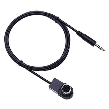 Aux Input Cable Adaptor, Stereos Alpine Aux Jack 3.5mm Converter for Alpine, JVC Stereo CDA 7998R, 9535R, 9830R, 9831R, 9833R, 9847R, 9851R, 9853R, 9855R, 9812RB, 9854R