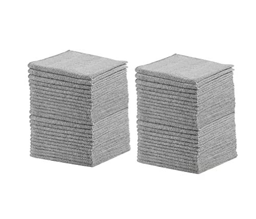 Rubbermaid All Purpose Microfiber Cleaning Cloth Towels, 50 Pack, 12"x12", Non-Scratch, Reusable/Washable for Cleaning/Wiping/Polishing for Home/Kitchen/Car - size: 50-Pack