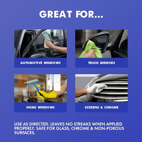 BullSnot! VizABull Glass Cleaner Foam Spray, Streak-Free for Car Windshield, Mirror, Window Cleaning - Heavy Duty for Auto Exterior - Ammonia-Free, No Drip, Quick Dry - 19 Fl Oz, 1 Can