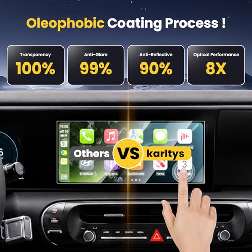 Karltys 3 PC Screen Protector for 2026 Hyundai Palisade (Dual 12.3In+Front AC+Rear AC) (SE/SEL/Limited/XRT Pro/Calligraphy) - size: 12.3"Hyundai Palisade 2026