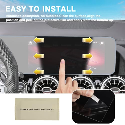 Karltys Tempered Glass Screen Protector for 2020-2025 2026 Mercedes Benz GLA GLB CLA CLA250 /2022-2025 EQB 10.25-Inch Touchscreen, Anti Glare Screen Cover for Mercedes Benz CLA Accessories - size: 2020-2024 2025 Mercedes Benz GLA GLB CLA