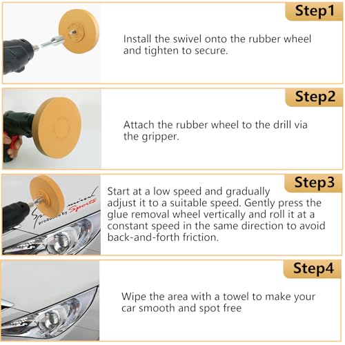 3.5in Eraser Wheel, Safe On Paint, Scented Adhesive Eraser Wheel for Drill - style: 3.5in add fragrance
