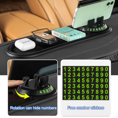 Tumecos Car Non-Slip Pad for Car Dashboard,Dashboard Mat for Car Dashboard Accessories,Dash Cell Phone Mount,Non-Slip Mat Can Hold Cell Phone, Keys, Sunglasses - style: Style B
