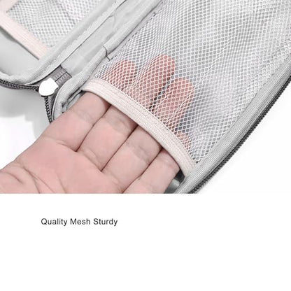 Organizer Bag Case Electronic Devices Travel Pouch Cable USB Charger Accessories Cellphone SD Power Bank Earphone - color: Signle Layer-Pink