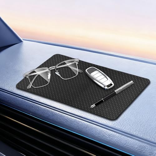 Car Dashboard Anti-Slip Mat, 10.6"×5.9" Universal Car Dash Sticky Rubber Mat, Non-Slip Car Magic Dashboard Sticky Adhesive Mat for Cell Phones, Keys, Coins, Sunglasses (Dots) - color: Dots