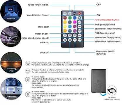 AZIMOM Bluetooth16w Twinkle Fiber Optic Lights Star Ceiling Lighting Kits Mixed 335pcs 13.1ft Fiber Strands End Glow RGBW Music Mode Light Source Car Use Headliner Home Decor - size: Star+335pcs*(0.03+0.04+0.06)in*13.1ft