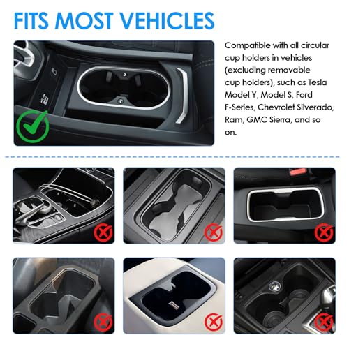 Car Tray& Car Desk for Laptop,Dual 360° Rotating,Anti Slip Leather Surface, Food Tray, Cup Holder Table Compatible with Tesla Model Y/3/S, Ford F150/Explorer/Maverick/Home Theater Seating (Brown) - color: Brown