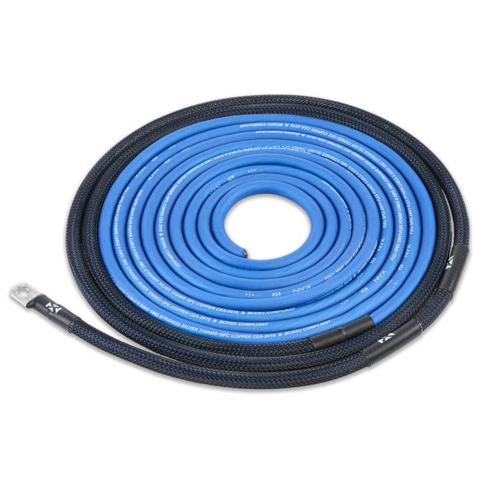 NVX Full Spec 4 Gauge AWG 100% OFC Complete 2-Channel Amplifier Wiring Kit with RCA Cable - XKIT42 - size: 4 Gauge | 2-Channel