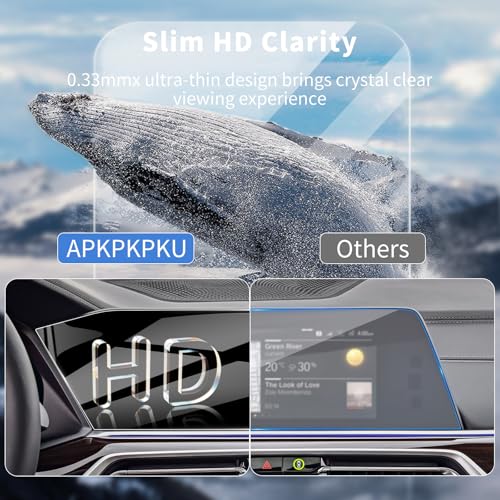 Tempered Glass Screen Protector for 2019-2023 BMW X5/X6/X7 Nav 12.3 Inch HD - color: For 19-23 BMW X5/X6/X7 12.3 Inch HD