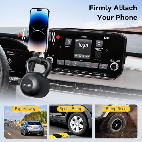 Car Phone Holder Compatible with Mitsubishi Outlander 2022-2024 & 2023-2025 Outlander PHEV 9 inch Cell Phone Mount with Hands-Free & 360°Rotation (NOT Fit 8″Screen) - size: 2022-2024 Outlander & 2023-2025 Outlander PHEV