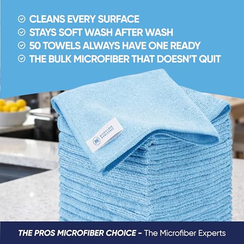 Bulk 12” X 12” All Purpose Microfiber Towels Wholesale - Case Quantity (400 Count) | No Fraying | High Density Microfiber | Zero Chemical Cleaner | Long-Lasting (Green) - color: Green, size: 400 Count (Pack of 1)