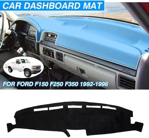 Cartist Dashboard Cover for Ford F150&Bronco 1992-1996,F-250&F-350 1992-1997 Accessories Dash Cover Mat Anti-Slip Carpet Sunshield Protector - size: Ford F150 F250 F350 1992-1996