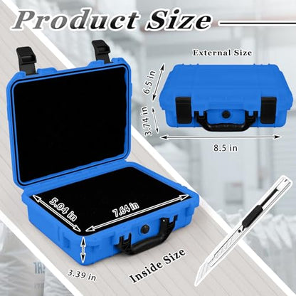 Relaxweex 8.5 x 6.5 x 3.7 Inch Hard Case, Grid Shell, Blue - color: Blue, size: 8.5 x 6.5 x 3.7 Inch, style: Grid Shell