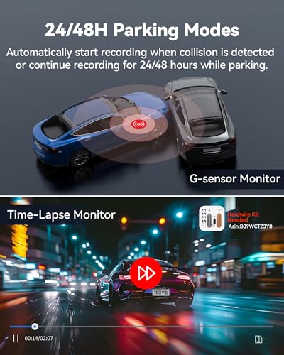 REDTIGER F9 4K Dash Cam Front and Rear 1080P, 5.8GHz WiFi & Smart App - size: F9 Front and Rear - No Card