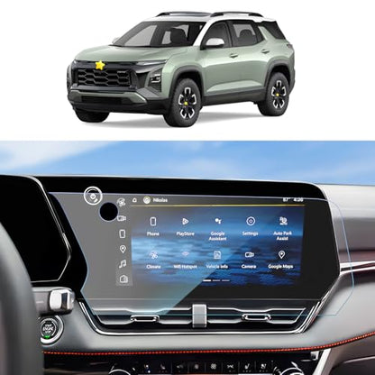 SKTU 2025 2026 2027 Chevy Equinox Screen Protector 11.3 Inch for 2025-2027 Chevrolet Equinox (LT/ACTIV/RS) 11.3 Inch Navigation Screen 2025 2026 2027 Chevy Equinox Accessories Screen Protective Film Tempered Glass [Anti-Scratch&Glare, Ultra Clear, 9H] - c