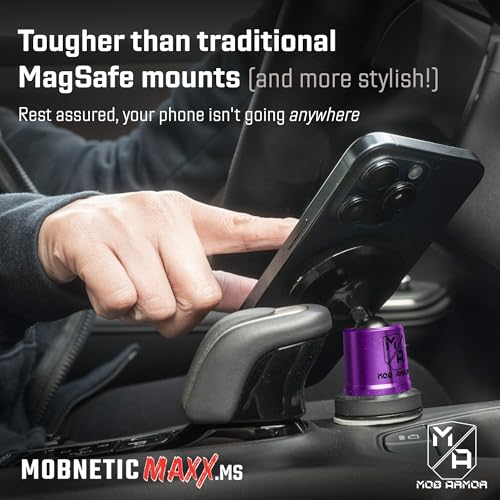 Mob Armor MobNetic Maxx MS MagSafe Phone Mount for Car, Purple Chrome - color: Purple Chrome