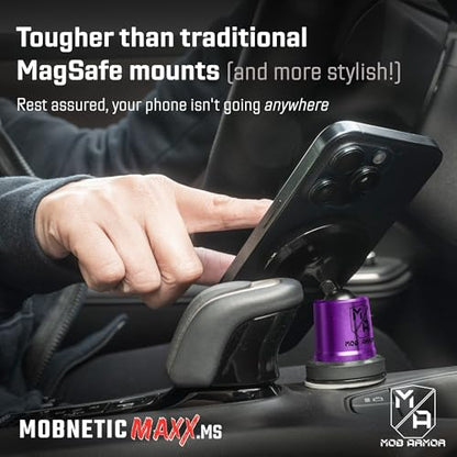 Mob Armor MobNetic Maxx MS MagSafe Phone Mount for Car, Purple Chrome - color: Purple Chrome