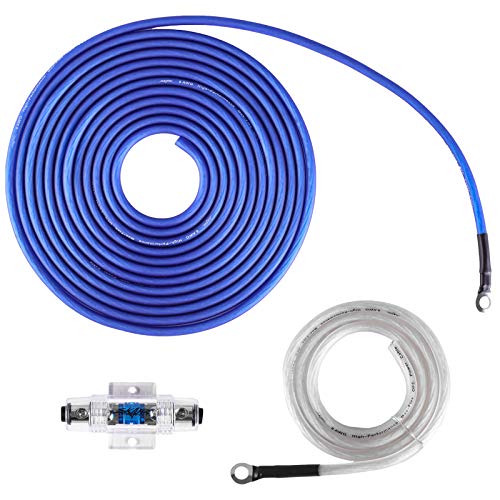 Skar Audio 8 Gauge OFC Complete Amplifier Installation Wiring Kit, SKAR8MANL-OFC - size: 8 Gauge (OFC)