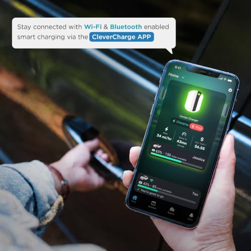 CleverCharge Level 2 EV Charger, 48A/240V, Hardwired, J1772 Connector