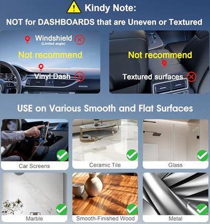 REOKILY Latest Magnetic Car Phone Holder Ultra Vacuum Suction Cup Phone Mount Magnetic Car Mount Cell Phone Holder for Your Car Accessories for iPhone 15 14 13 12 Android (Black)