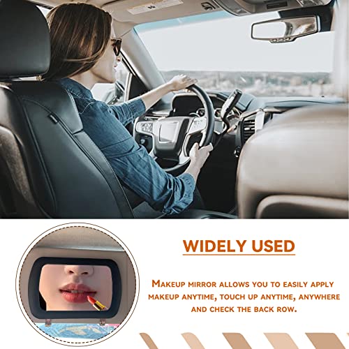 Universal Vanity Mirror - Clip-on Rear View Sun-Shading Cosmetic Mirror for Truck SUV, Car Accessory