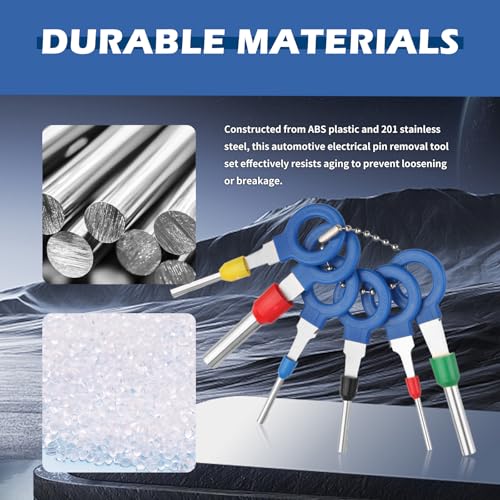 2026 Upgrade 47PCS Automotive Electrical Connector Removal Tool,Professional Depinning Tool Kit Automotive,Universal Automotives Terminal Removal Tools Kit as Car Gadgets/Household