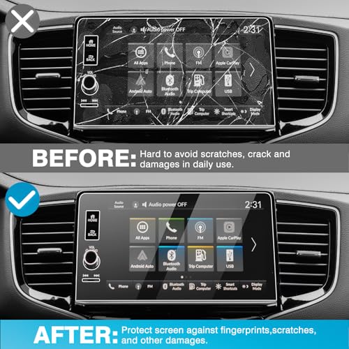 Karltys [Upgrade 2 Pack Screen Protector for Honda Ridgeline 2024 2025 2026 9-Inch [No Glare & Fingerprint] Tempered Glass Honda Ridgeline Accessories - size: 9-Inch 2024 2025 Honda Ridgeline