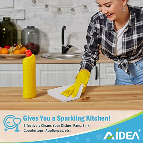 AIDEA White Microfiber Cleaning Cloth 50PK, Absorbent Cleaning Rags 12"x12" - color: White, size: 12in.x12in.