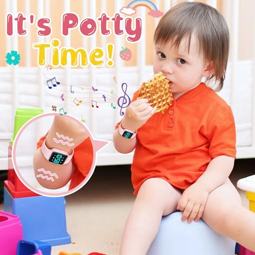 BEN NEVIS Potty Training Watch, Digital Toddler Watch with Countdown/Music/Alarm Clocks/Vibration Reminder and Waterproof, Remind Toddler to Go to The Toilet - color: 24-Pink