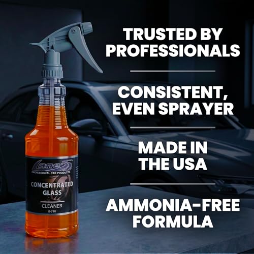 LANE'S Concentrated Auto Glass Cleaner for Cars | 32oz (Pack of 1) - size: 32 Fl Oz (Pack of 1)