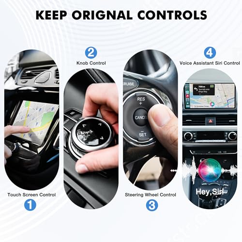 2026 Wireless Carplay Adapter for iPhone,3 Second Auto Connect, No Screen delay, Ultra Mini Design,Plug & Play By USB-A/Type-C Compatible with iOS 10+ and Cars with Factory Wired CarPlay