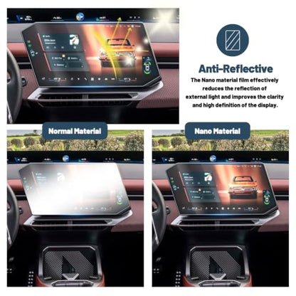 Ruiya Screen Protector for 2027+ BMW iX3 17.9" Display Plastic Nano Films Compatible with 2027 BMW iX3 40 sDrive / iX3 50 xDrive All Trims 2027 BMW iX3 Accessories(2Packs) - color: 2PCS Nano Films
