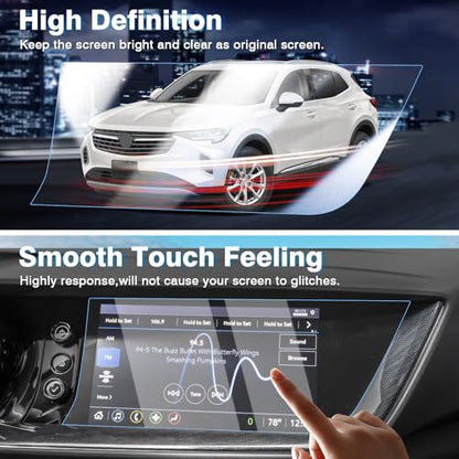 Karltys [Upgrade] 2 Pack Screen Protector for Buick Envision 2023~2021 10.2-Inch [No Glare & Fingerprint] Tempered Glass Buick Envision Accessories - size: 10.2-Inch 2023~2021 Buick Envision