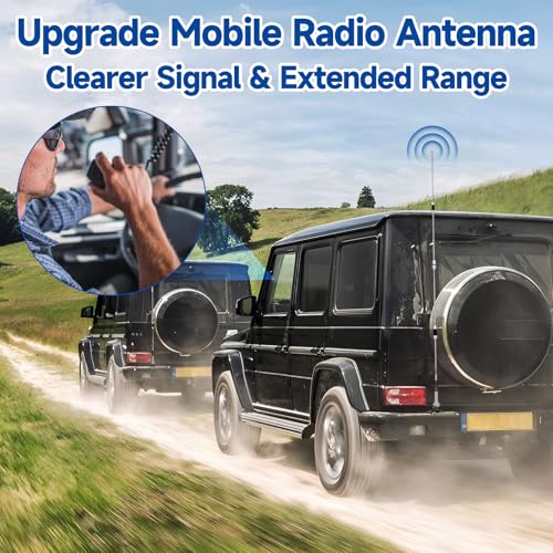 Bingfu Mobile Ham Radio High Gain Antenna Dual Band VHF UHF 144 430MHz - color: Mobile Radio Antenna 62inch