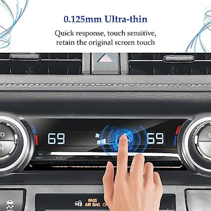 SKTU 2Pcs 2023 2024 2025 RAV4 Screen Protector for 2019-2025 Toyota RAV4 Air Conditioning Screen 2024 2025 RAV4 Accessories HD Clear Anti-Scratch - color: 2019-2025 RAV4 Air