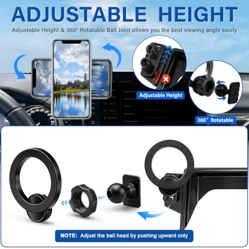 Car Phone Holder for 2019-2025 Toyota RAV4 Accessories 7/8-inch - size: For Toyota 19-25 RAV4 7/8-inch