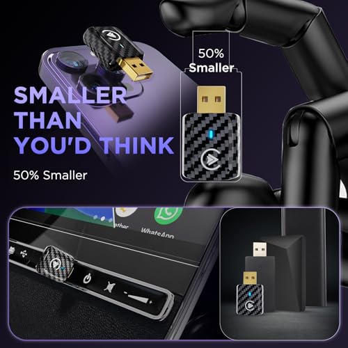 MSXTTLY 2in1 Wireless Carplay Adapter, Android Auto Wireless Adapter