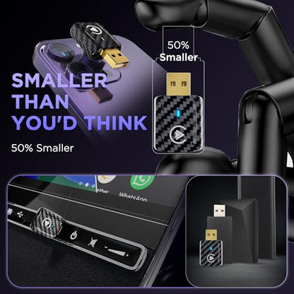 MSXTTLY 2in1 Wireless Carplay Adapter, Android Auto Wireless Adapter
