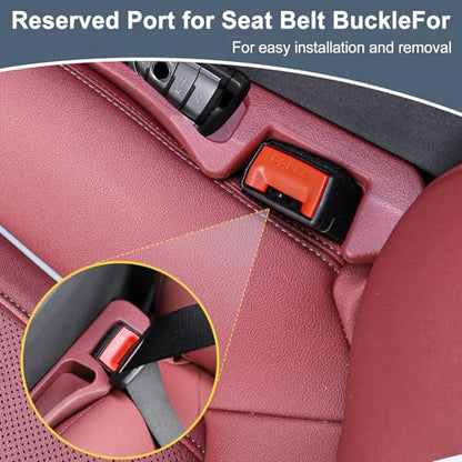 Car Seat Gap Filler 2 Pack，Seat Gap Filler Between Seat and Console,No Drop Gap Filler with Storage,Universal Fit Car Gap Filler for Car SUV Truck Auto Accessories（Wine Red） - color: Wine Red