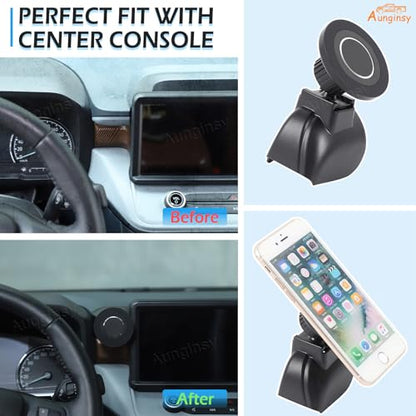 Car Vacuum Magnetic Suction Phone Holder Compatible with Ford Maverick 2022-2025 Hands-Free Suction Cup Mobile Phone Mount Multimedia Display Left Side Panel Cell Phones Bracket Rotatable Accessories - style: Style E