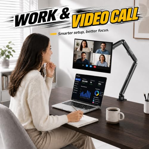 Urmust Magnetic Portable Monitor Stand, VESA & Magnetic 2-in-1 iPad Stand L - size: L
