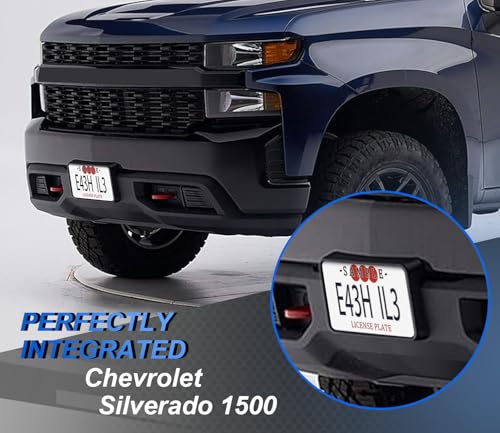 Front License Plate Frame for Chevy Silverado 1500 2019-2022 - size: For Chevy Sliverado 1500 2019-2022