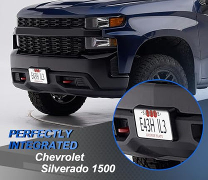 Front License Plate Frame for Chevy Silverado 1500 2019-2022 - size: For Chevy Sliverado 1500 2019-2022