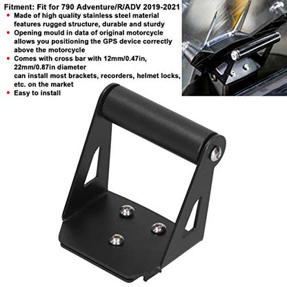 Motorcycle Phone Mount Navigation Bracket GPS Holder Fit for 790 Adventure R ADV 2019 2021 Windshield Stand Support Bar 12mm 22mm Crossbar Stainless Steel