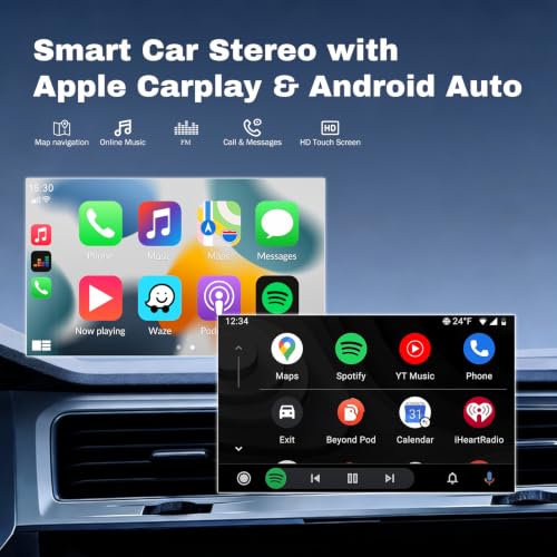 9 Inch Car Stereo Radio for Ford Edge 2010-2015 Built-in WiFi/Bluetooth/GPS 2014 2013 2012 2011 IPS Touch Screen Car Audio Receiver w/carplay/w/Android Auto Backup Camera 2G+32G for High Trim